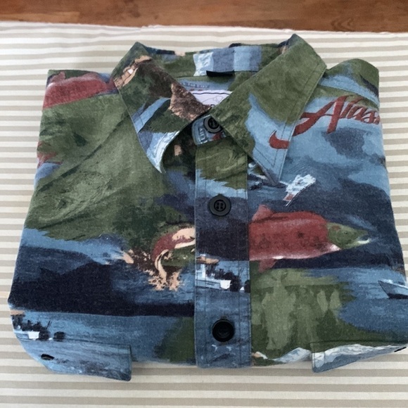 David Carey 100% Cotton Alaska Theme Shirt #200 - Picture 10 of 10